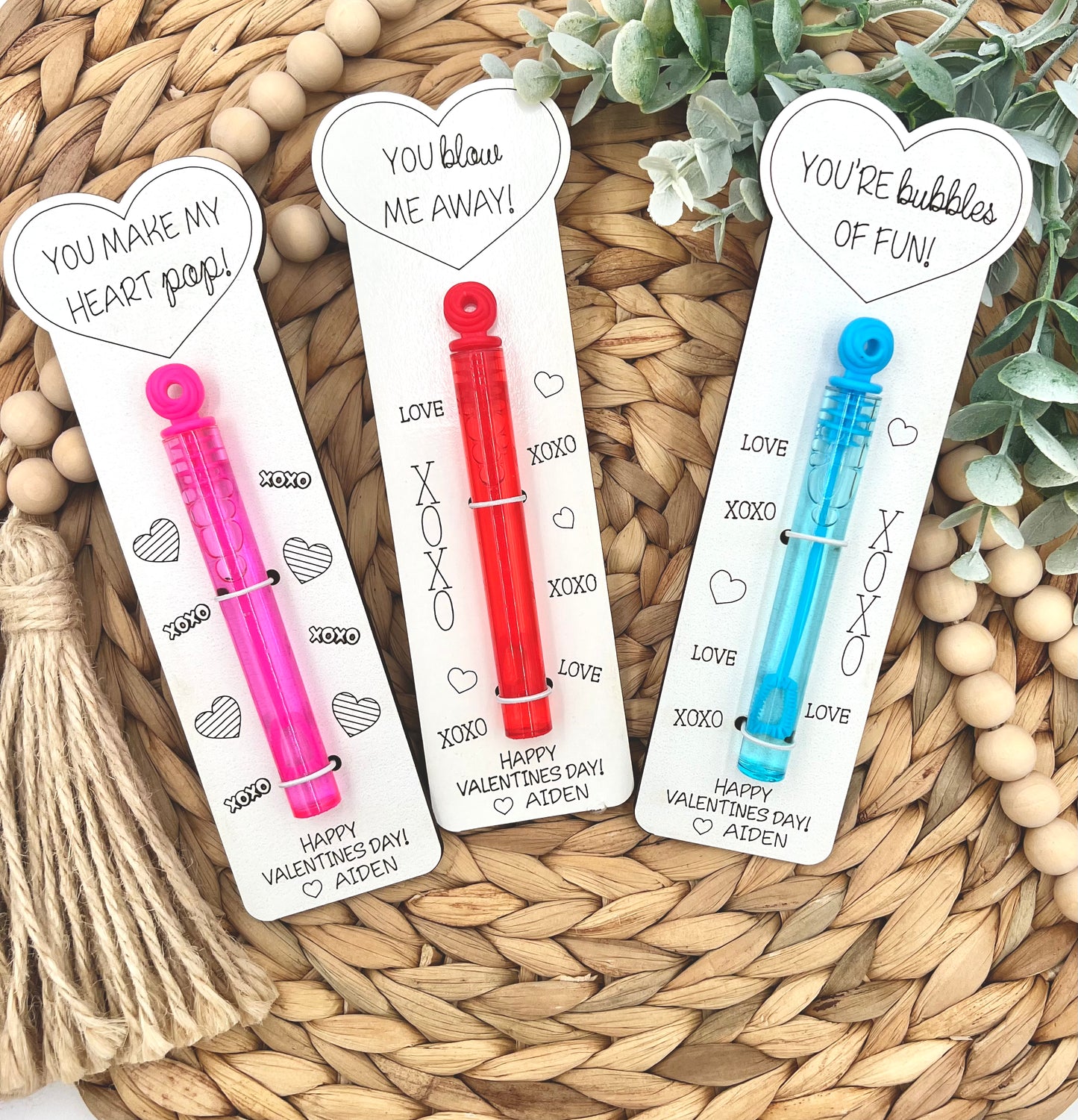 Valentine's Bubble Cards (Bubbles Included)