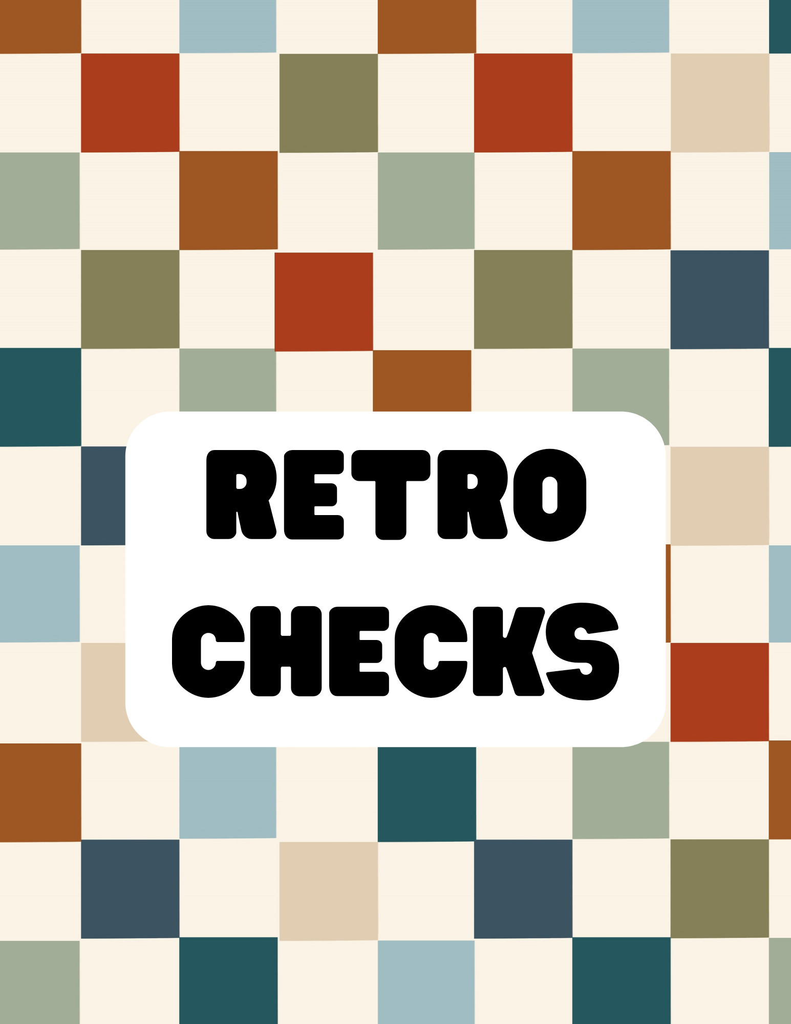 Retro Checks - The Little Dickens Shop