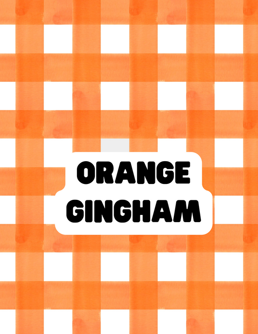 Orange Gingham