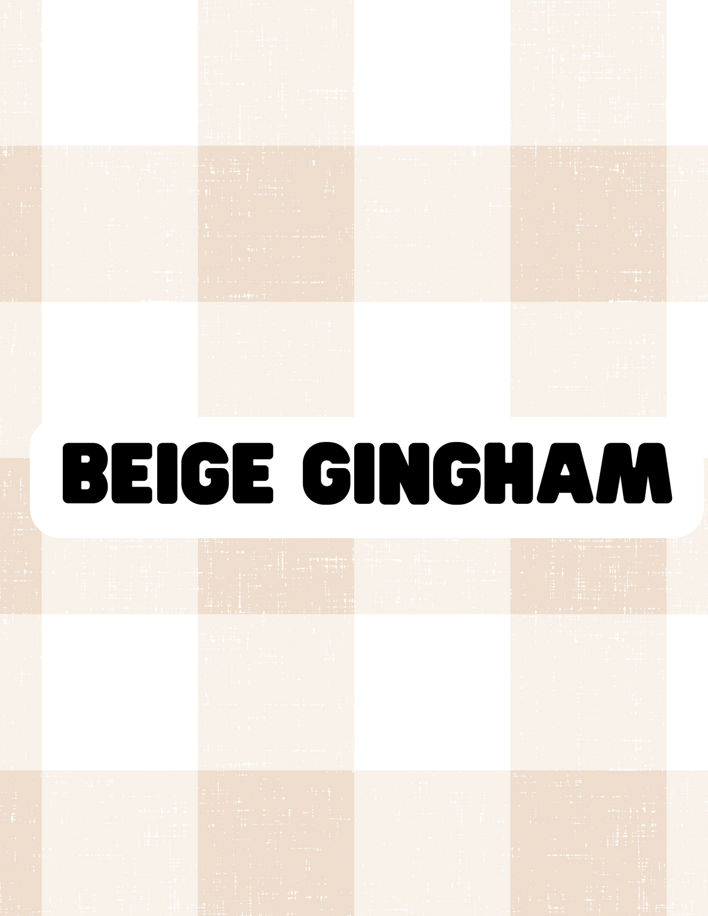 Beige Gingham