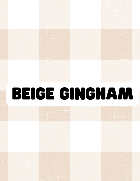 Beige Gingham