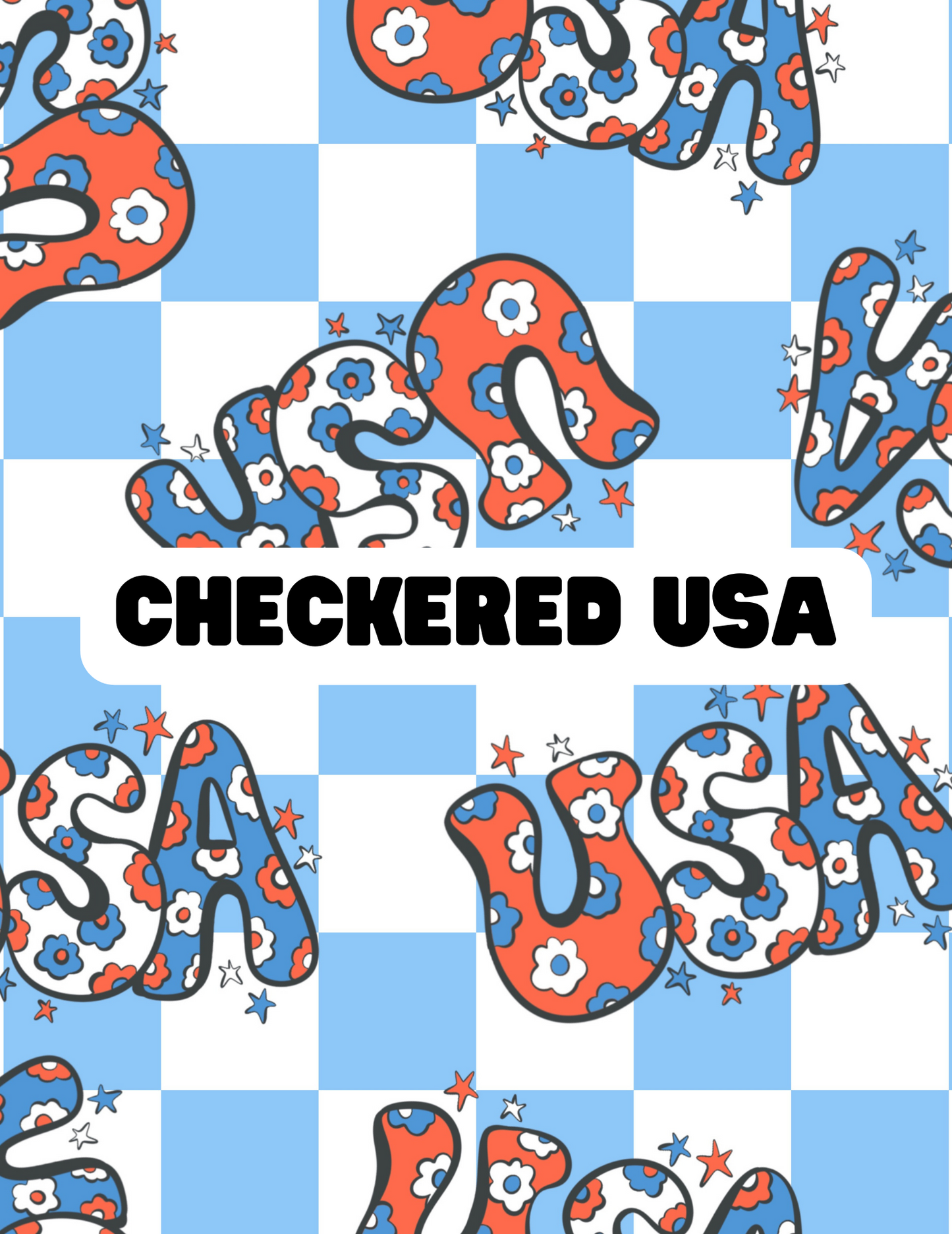 Checkered USA - The Little Dickens Shop