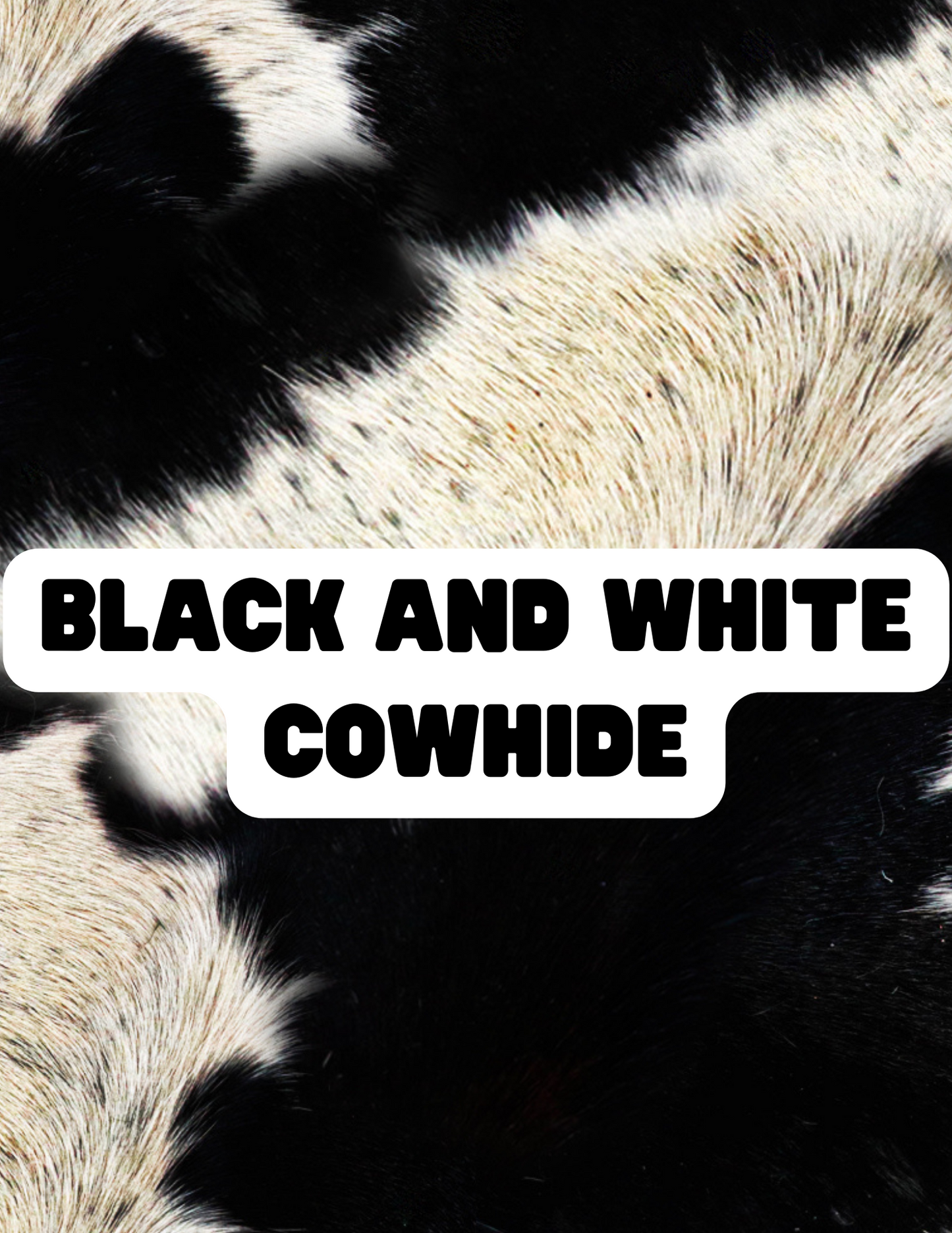 Black and White Cowhide - The Little Dickens Shop