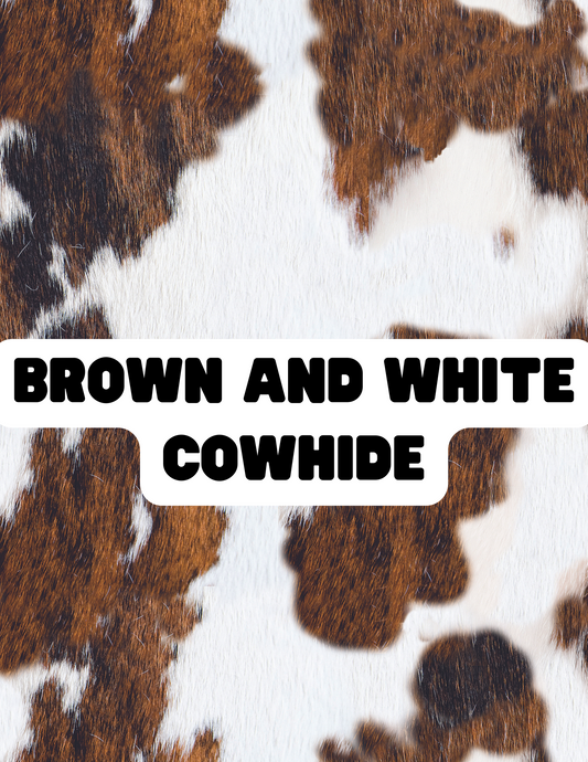 Brown and White Cowhide - The Little Dickens Shop