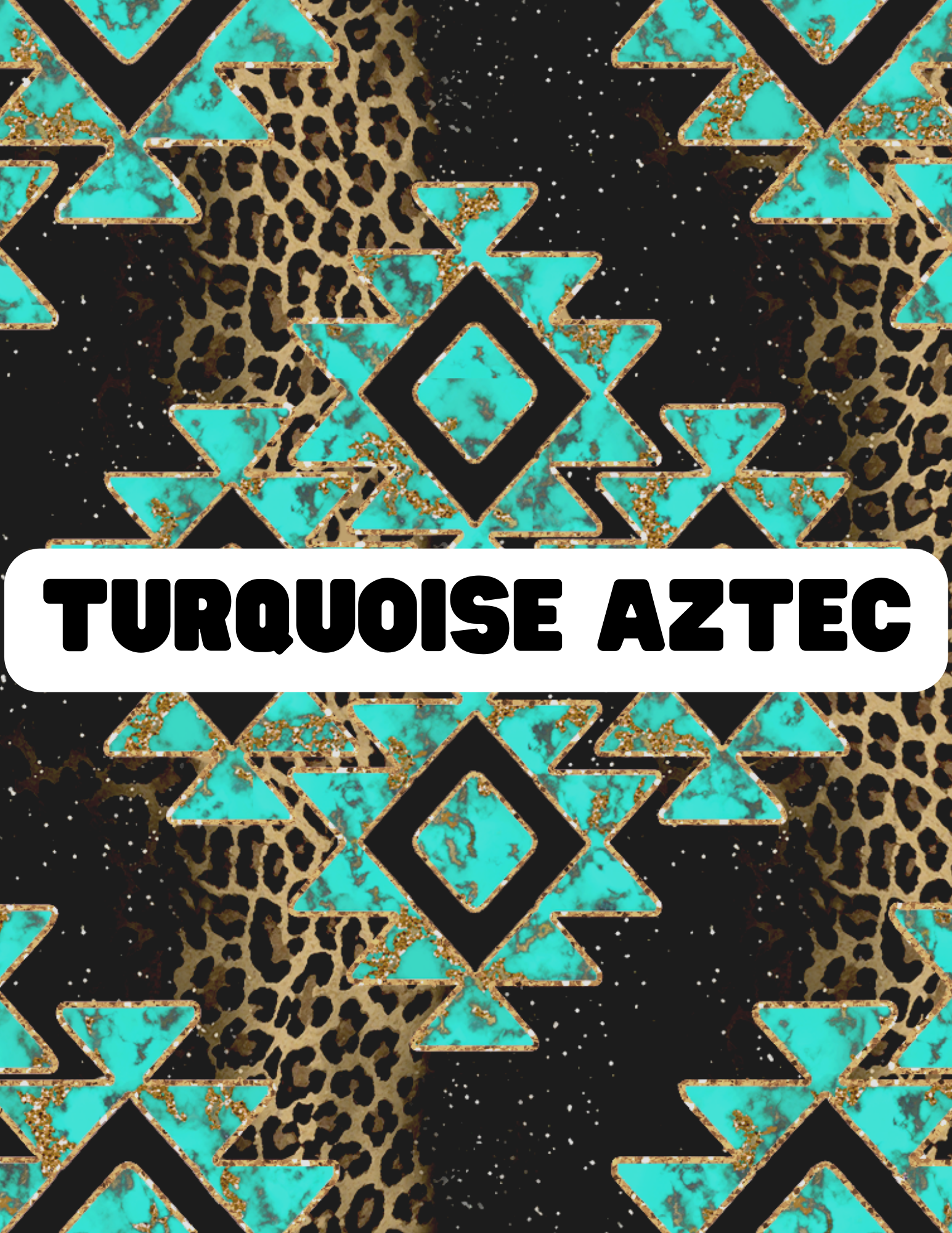 Turquoise Aztec - The Little Dickens Shop