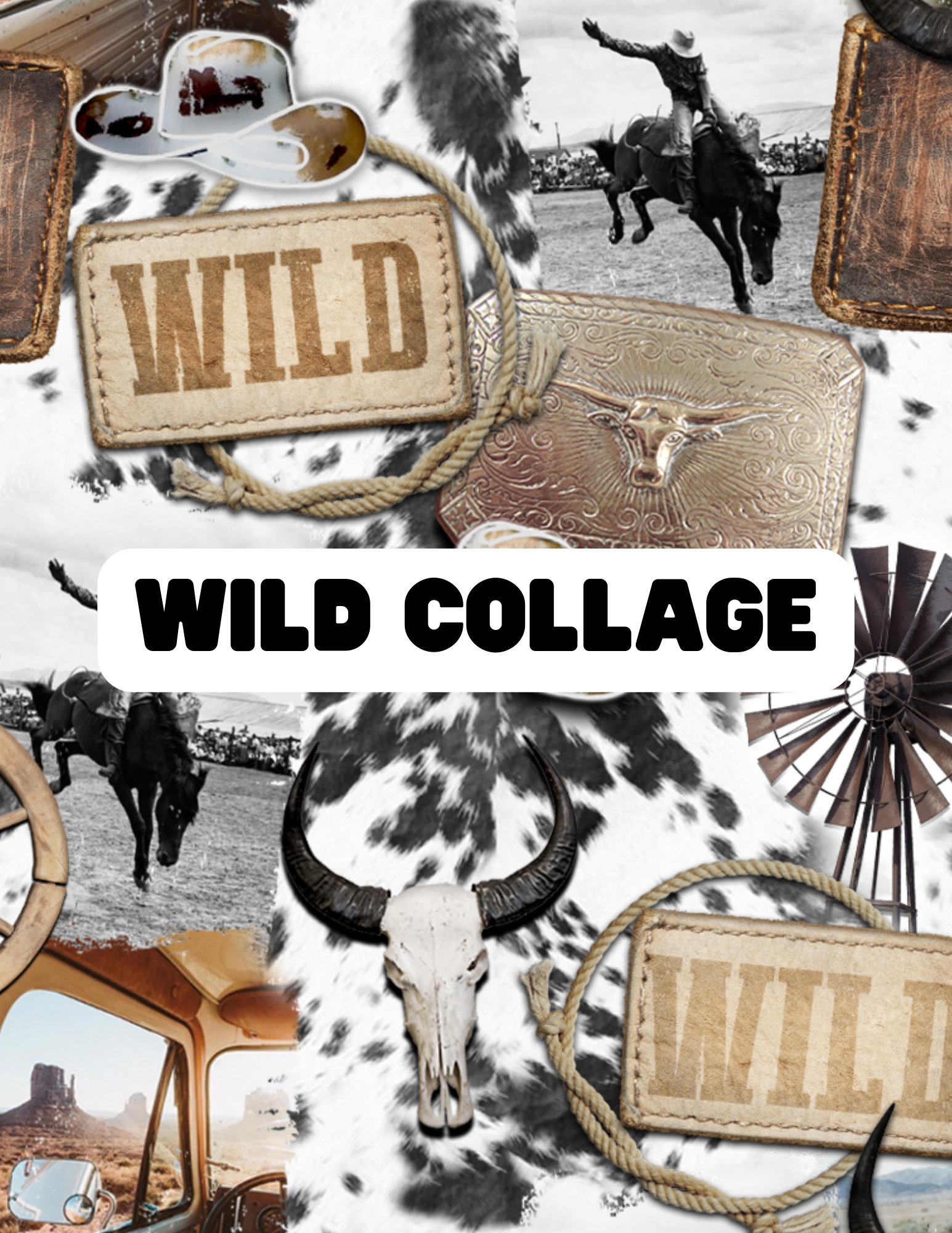 Wild Collage - The Little Dickens Shop