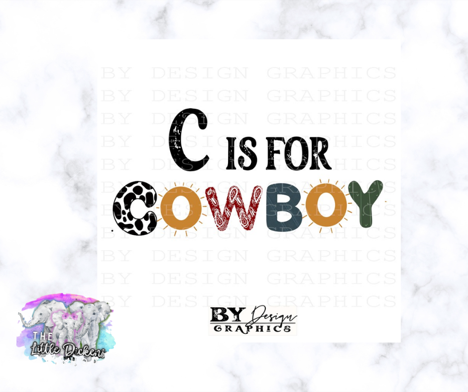 Bella Tee-C is for Cowboy - The Little Dickens Shop