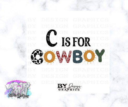 Bella Tee-C is for Cowboy - The Little Dickens Shop